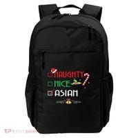 Nice Naughty Asian Gift Group Matching Christmas Xmas Gift Backpack thumb 0