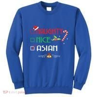 Nice Naughty Asian Gift Group Matching Christmas Xmas Gift Sweatshirt thumb 0