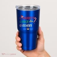 Nice Naughty Asian Gift Group Matching Christmas Xmas Gift Tumbler thumb 2