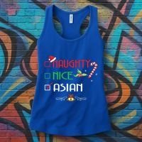Nice Naughty Asian Gift Group Matching Christmas Xmas Gift Women's Tank Top thumb 3