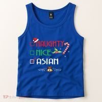 Nice Naughty Asian Gift Group Matching Christmas Xmas Gift Tank Top thumb 2