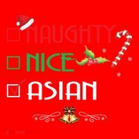Nice Naughty Asian Gift Group Matching Christmas Xmas Gift Santa Hat thumb 1