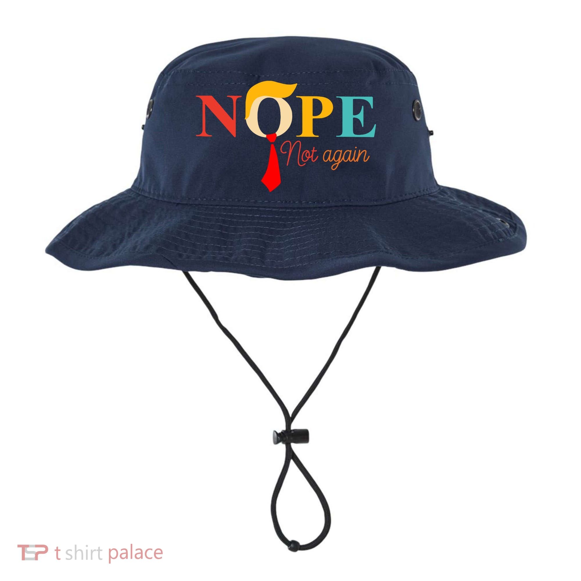 Nope Not Again Funny Trump Bucket Hat