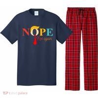 Nope Not Again Funny Trump Pajama Set thumb 0