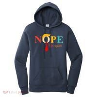 Nope Not Again Funny Trump Women's Hoodie thumb 0