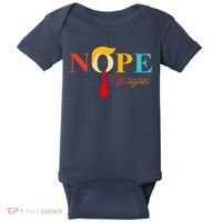 Nope Not Again Funny Trump Baby Bodysuit thumb 0