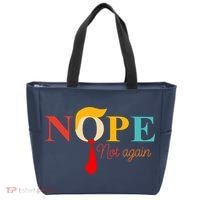 Nope Not Again Funny Trump Tote Bag thumb 0
