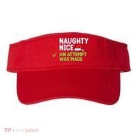 Naughty Nice An Attempt Was Made Funny Christmas Visor thumb 0