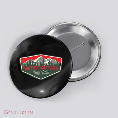 National Park Yellowstone Button