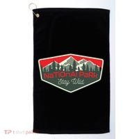 National Park Yellowstone Golf Towel thumb 0