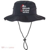 Nice Naughty An Attempt Was Made Christmas List Bucket Hat thumb 0