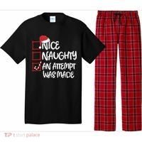 Nice Naughty An Attempt Was Made Christmas List Pajama Set thumb 0