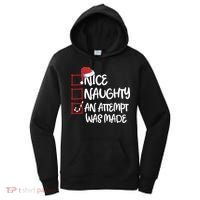 Nice Naughty An Attempt Was Made Christmas List Women's Hoodie thumb 0