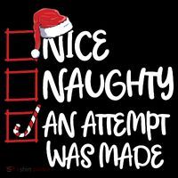 Nice Naughty An Attempt Was Made Christmas List Women's Hoodie thumb 2