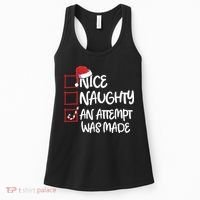 Nice Naughty An Attempt Was Made Christmas List Women's Tank Top thumb 0