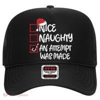 Nice Naughty An Attempt Was Made Christmas List Hat thumb 0