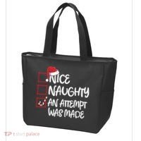 Nice Naughty An Attempt Was Made Christmas List Tote Bag thumb 3