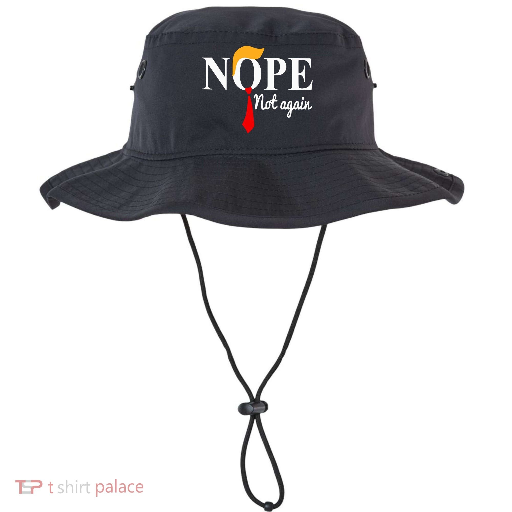 Nope Not Again Funny Trump Bucket Hat