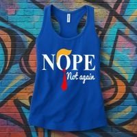 Nope Not Again Funny Trump Women's Tank Top thumb 3