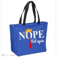 Nope Not Again Funny Trump Tote Bag thumb 2