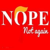 Nope Not Again Funny Trump Santa Hat thumb 1