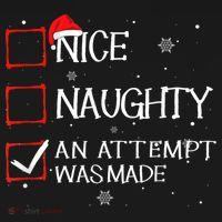 Nice Naughty An Attempt Was Made Christmas List Women's Hoodie thumb 2