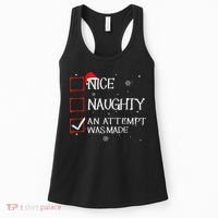 Nice Naughty An Attempt Was Made Christmas List Women's Tank Top thumb 0