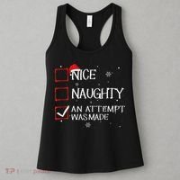 Nice Naughty An Attempt Was Made Christmas List Women's Tank Top thumb 3