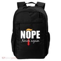 Nope Never Again Funny Trump Hair Backpack thumb 0