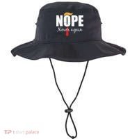 Nope Never Again Funny Trump Hair Bucket Hat thumb 0