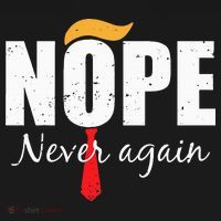 Nope Never Again Funny Trump Hair Women's Hoodie thumb 2