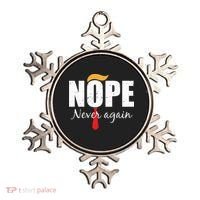 Nope Never Again Funny Trump Hair Ornament thumb 0