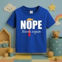 Nope Never Again Funny Trump Hair Toddler T-Shirt thumb 3