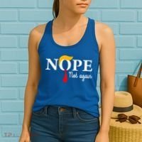 Nope Not Again Funny Trump Nope Not Again Trump Women's Tank Top thumb 2