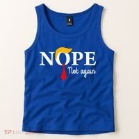 Nope Not Again Funny Trump Nope Not Again Trump Tank Top thumb 2