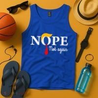 Nope Not Again Funny Trump Nope Not Again Trump Tank Top thumb 4