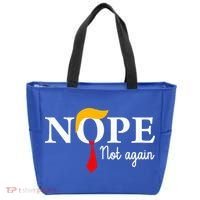 Nope Not Again Funny Trump Nope Not Again Trump Tote Bag thumb 0