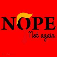 Nope Not Again Funny Trump Nope Not Again Trump Santa Hat thumb 1