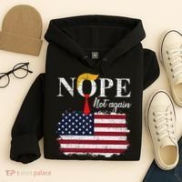 Nope Not Again Funny Trump Hoodie thumb 4