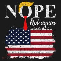 Nope Not Again Funny Trump Apron thumb 3