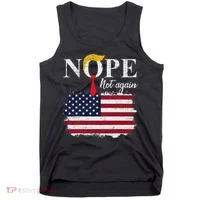 Nope Not Again Funny Trump Tank Top thumb 0