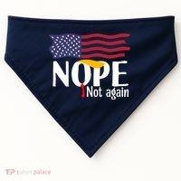 Nope Not Again Funny Trump Nope Not Again Trump USA-Made Doggie Bandana thumb 0