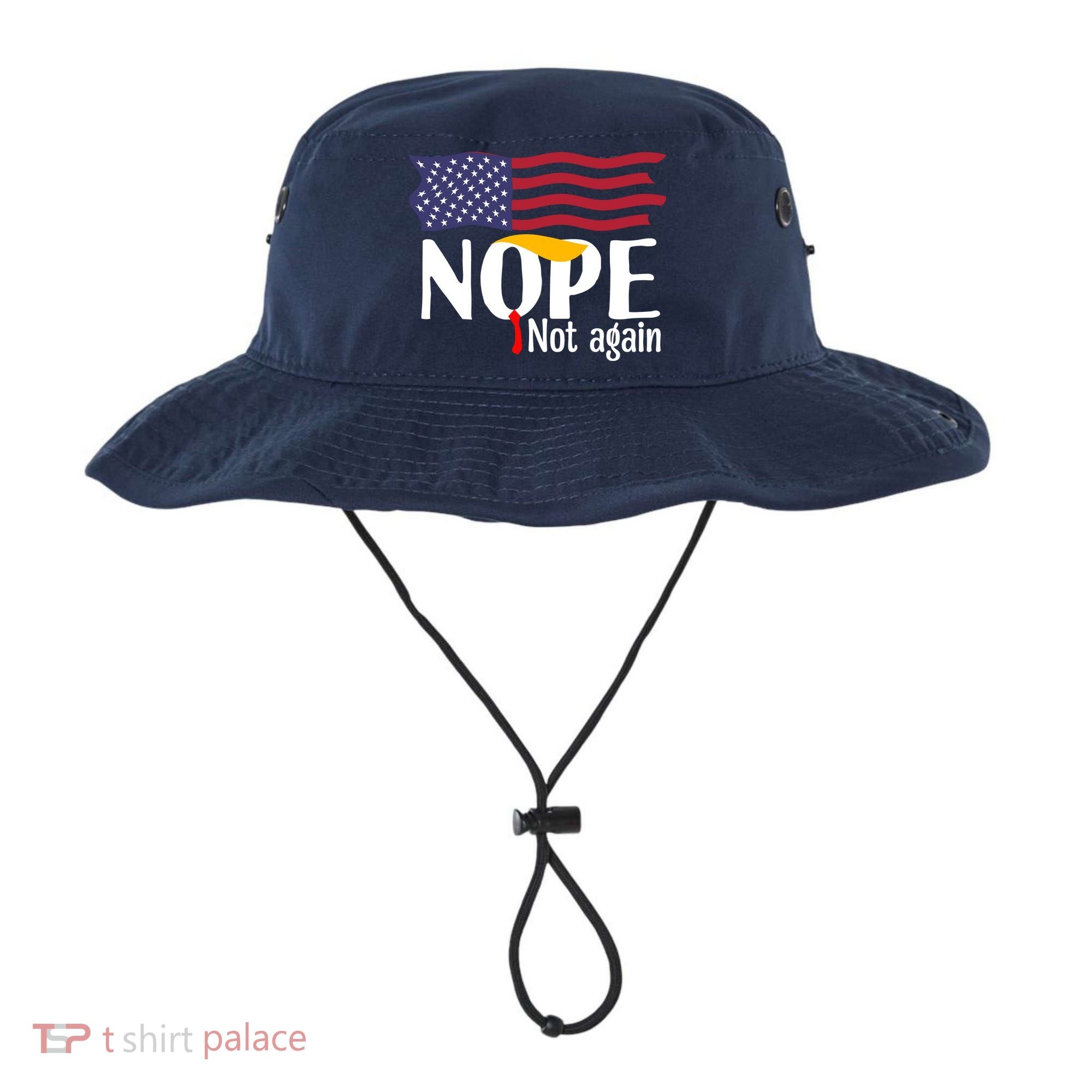 Nope Not Again Funny Trump Nope Not Again Trump Bucket Hat