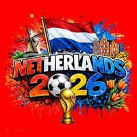 NETHERLANDS North America Soccer Tournament 2026 Santa Hat thumb 1