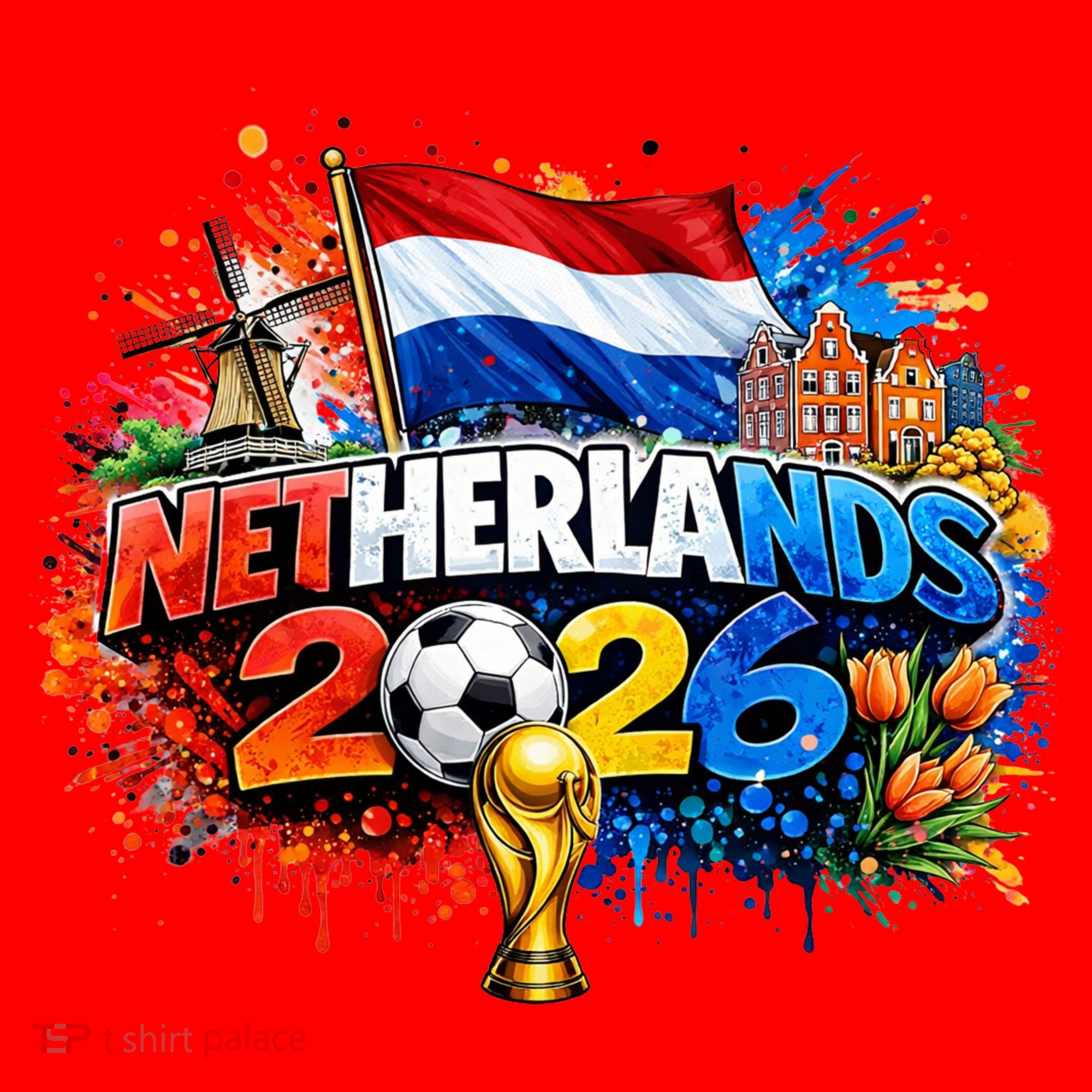 NETHERLANDS North America Soccer Tournament 2026 Santa Hat