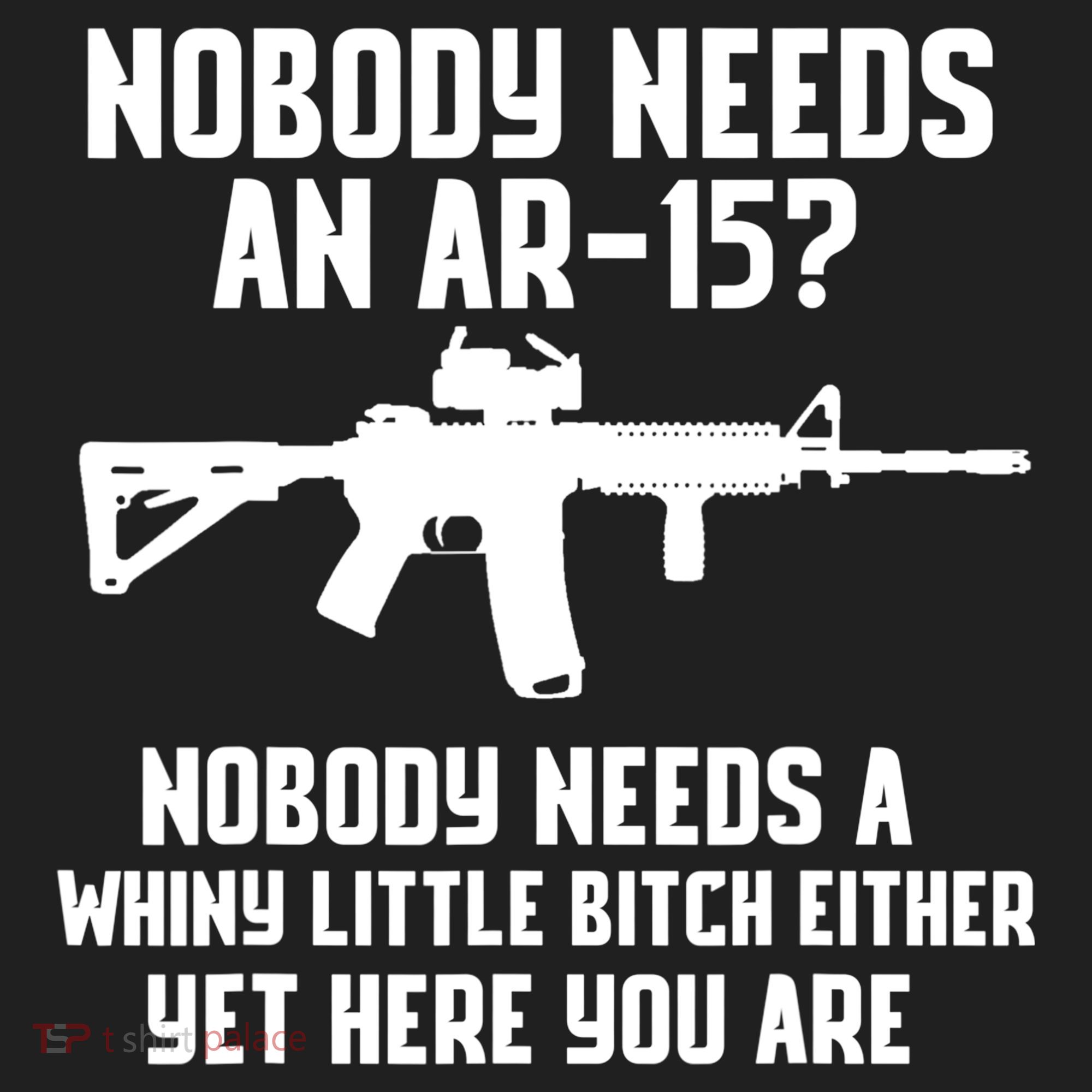 Nobody Needs An AR15? Funny Pro Gun Shirt Red Dot AR Gift Hat