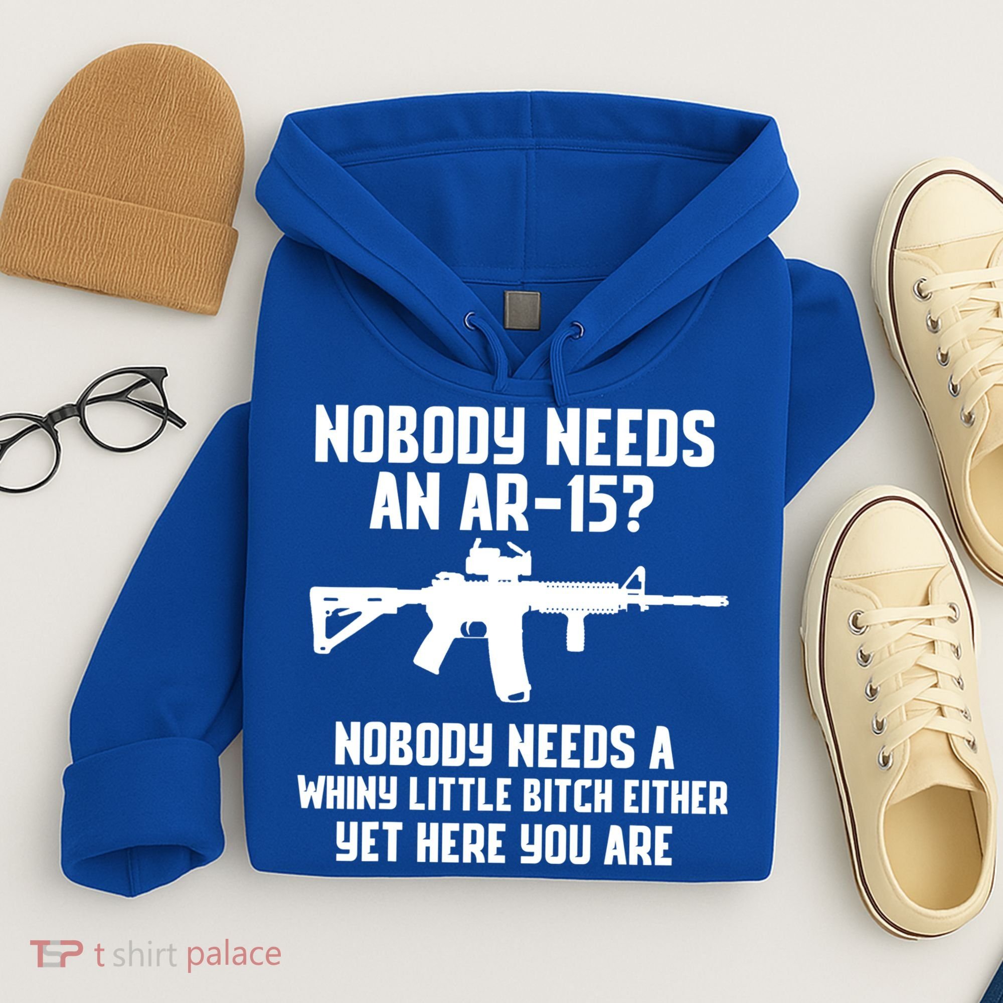 Nobody Needs An AR15? Funny Pro Gun Shirt Red Dot AR Gift Hoodie