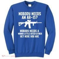Nobody Needs An AR15? Funny Pro Gun Shirt Red Dot AR Gift Sweatshirt thumb 0