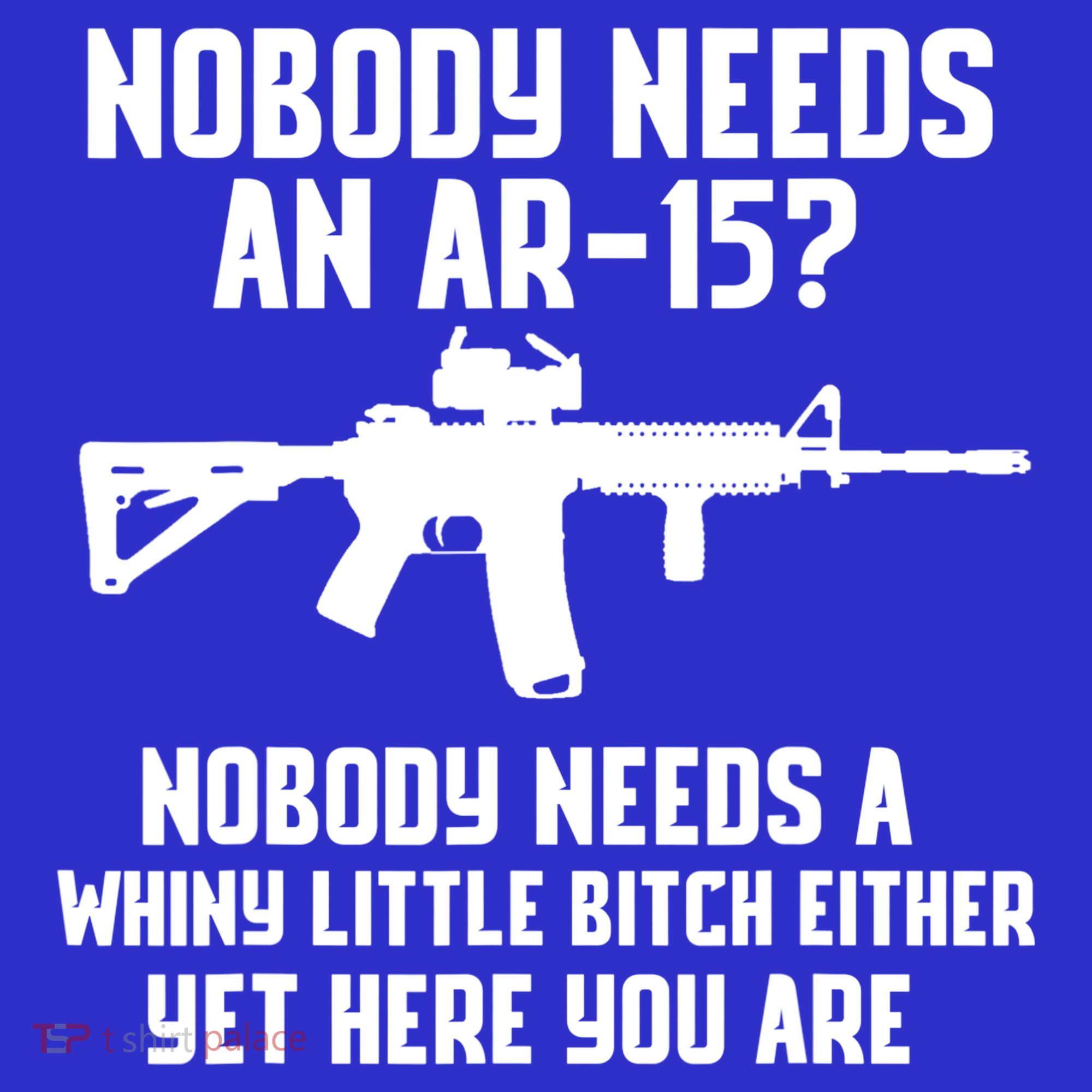 Nobody Needs An AR15? Funny Pro Gun Shirt Red Dot AR Gift T-Shirt