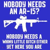 Nobody Needs An AR15? Funny Pro Gun Shirt Red Dot AR Gift Women's Tank Top thumb 5